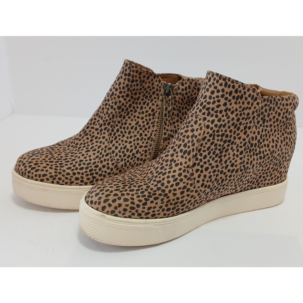 Leopard Pattern Sneaker Bootie Athleisure Street-Chic Put Together Streetwear S7